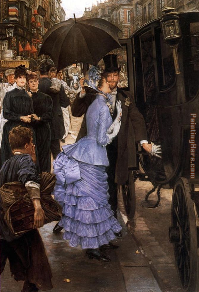 Tissot The Traveller painting - James Jacques Joseph Tissot Tissot The Traveller art painting